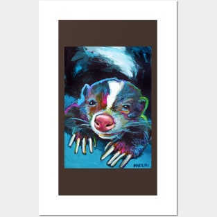 Colorful Skunk Design Posters and Art